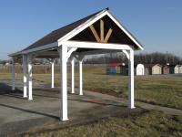 10X14 PEAK VINYL PAVILION AT PINE CREEK STRUCTURES IN YORK, PA.